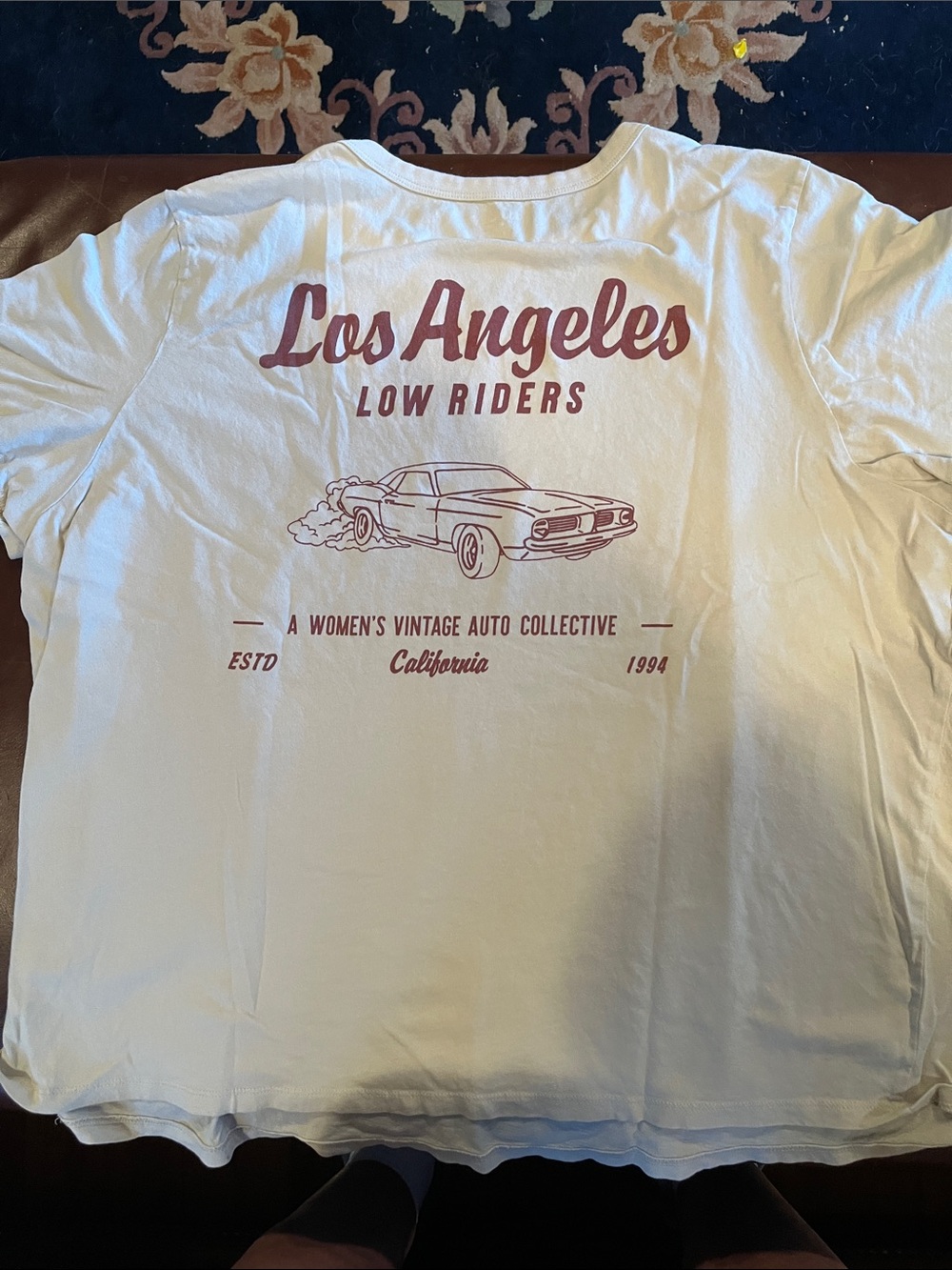 Old Navy White Short Sleeve Tee with Maroon Los Angeles Graphic